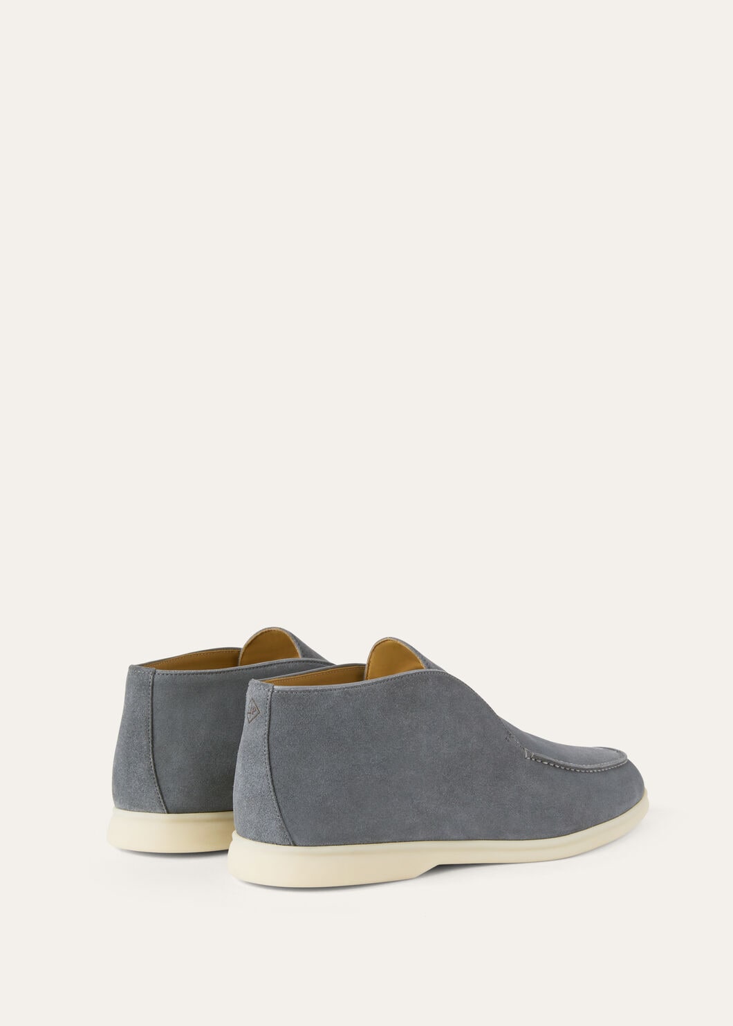 Open Walk Boots in Ice Blue Suede