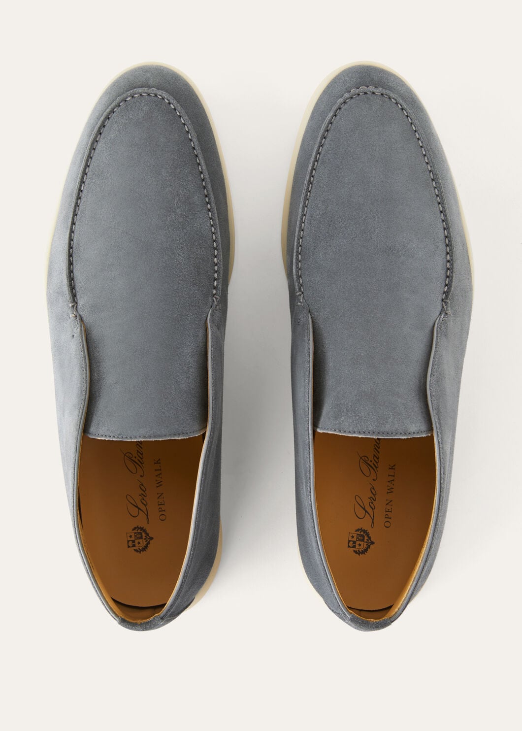 Open Walk Boots in Ice Blue Suede