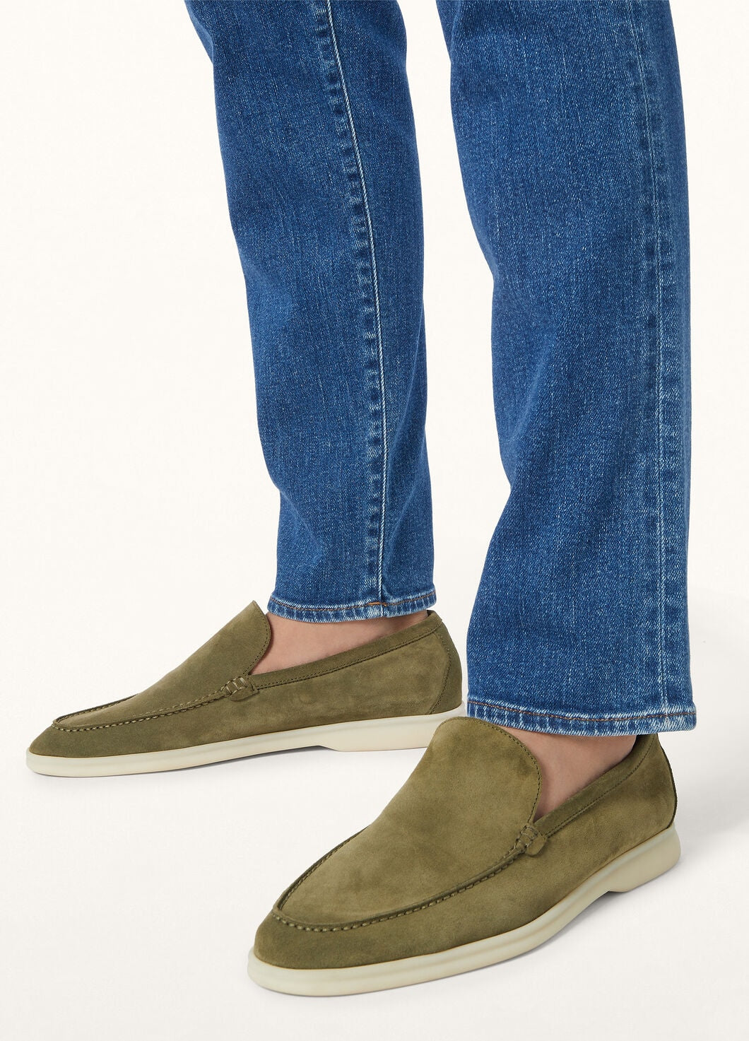 Summer Walk in Murano Green Suede for Men