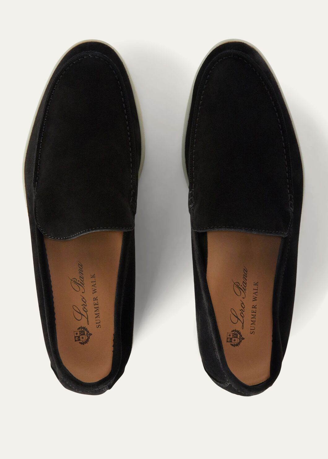 Summer Walk in Black Suede for Men