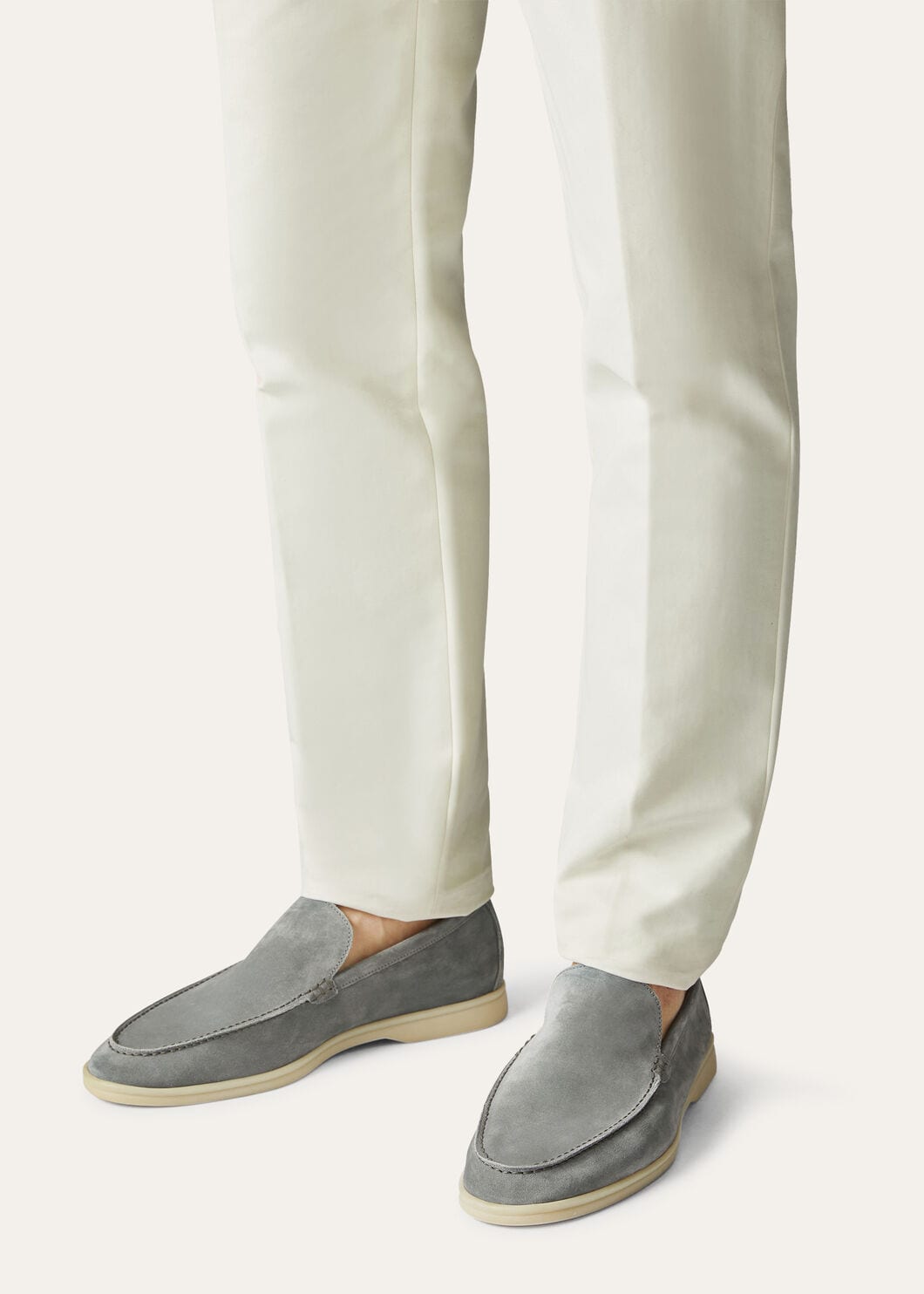 Summer Walk in Grey Suede for Men