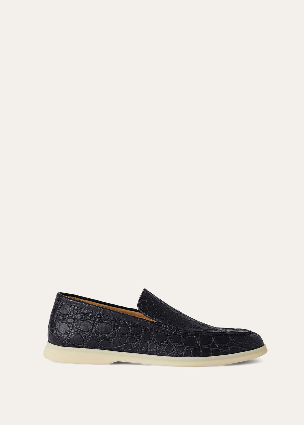 Summer Walk in Blue Caiman Leather for Men