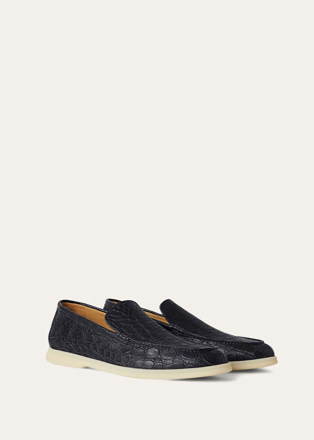 Summer Walk in Blue Caiman Leather for Men
