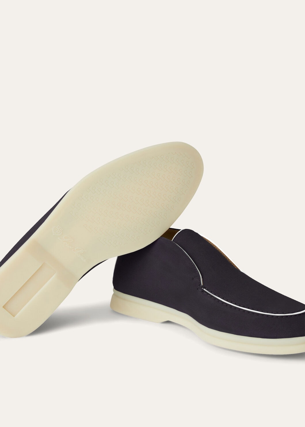 Open Walk Boots in Navy Blue Suede