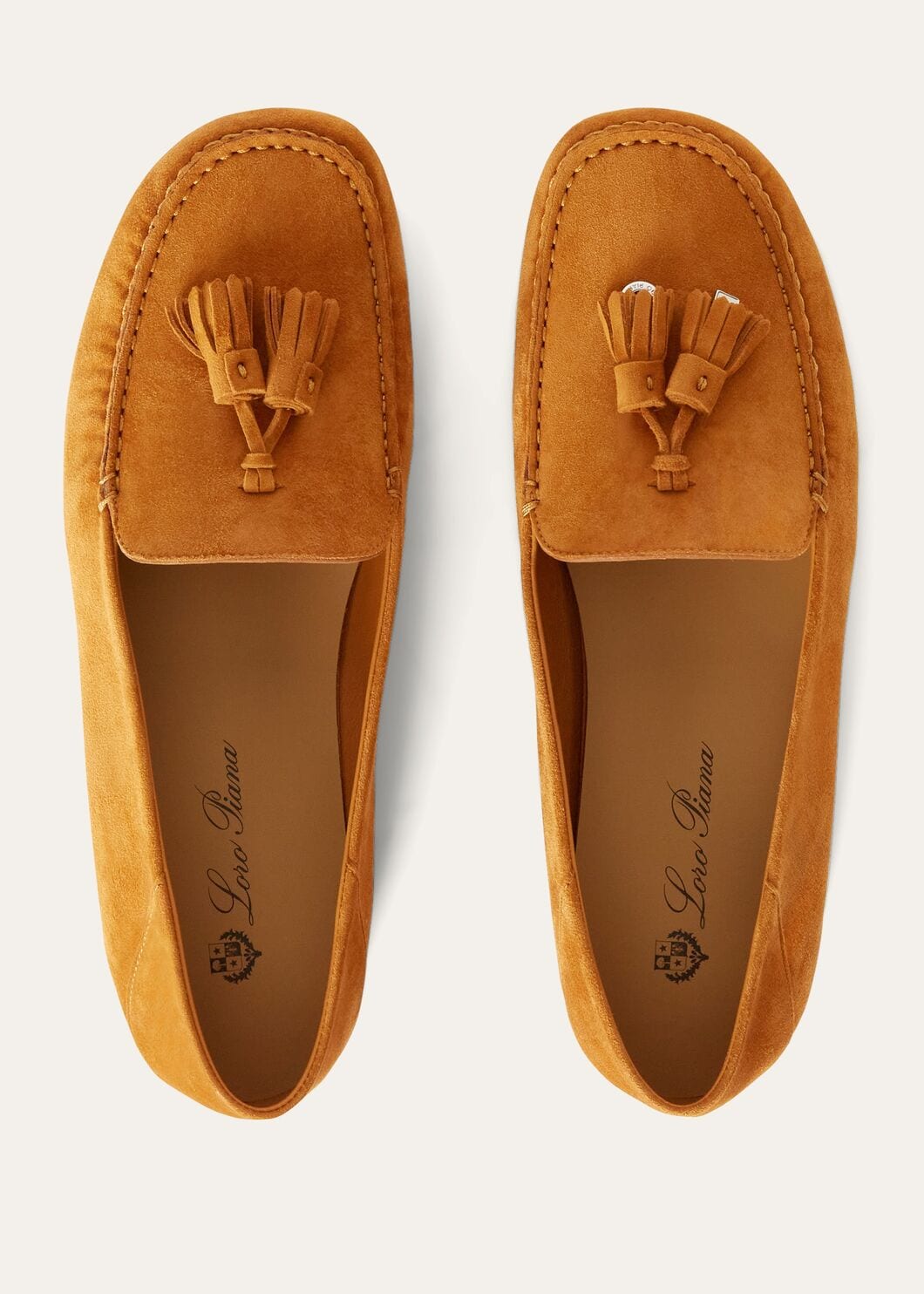 Dot Sole Walk in Orange Suede for Women