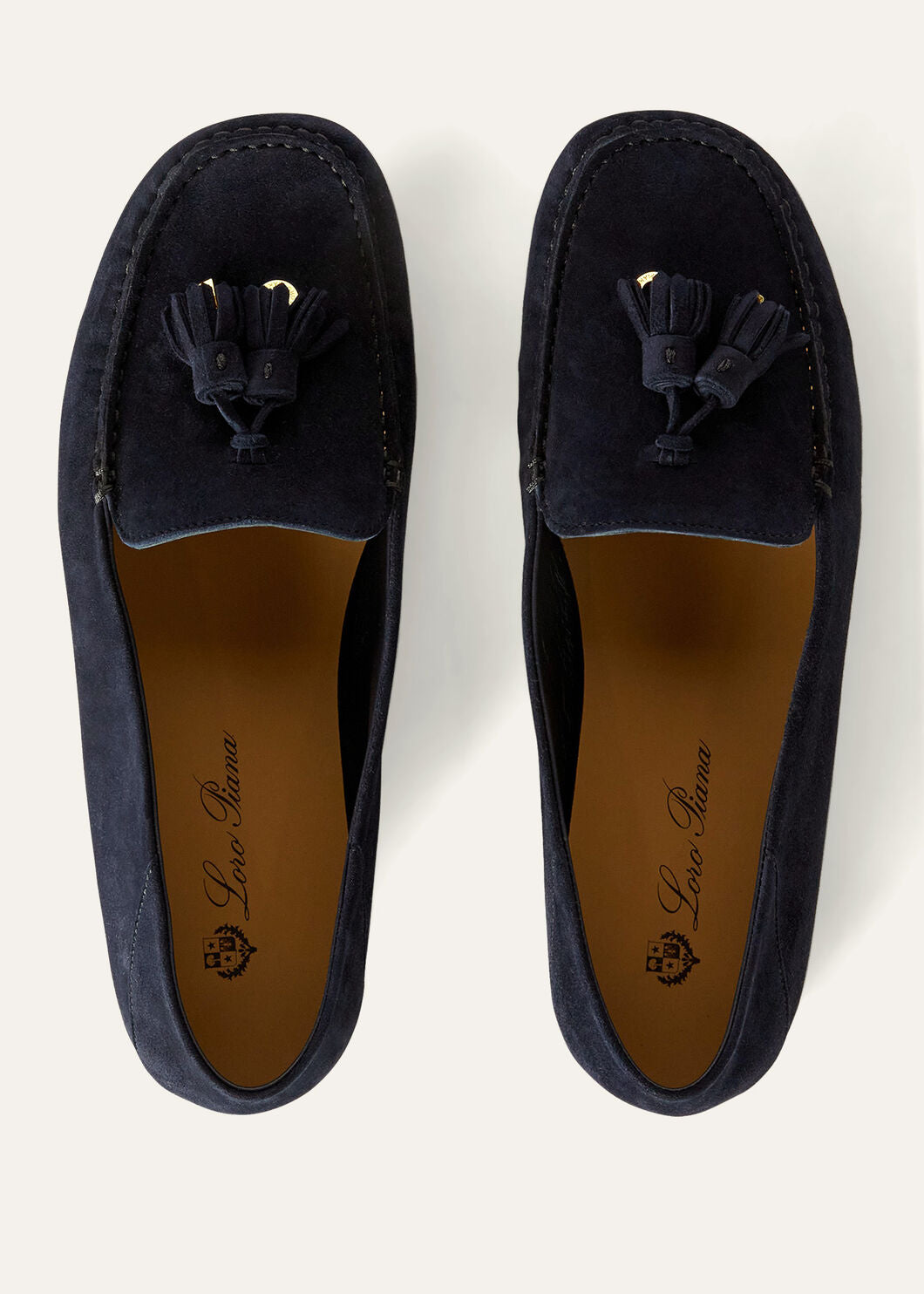 Dot Sole Walk in Navy Blue Suede for Women
