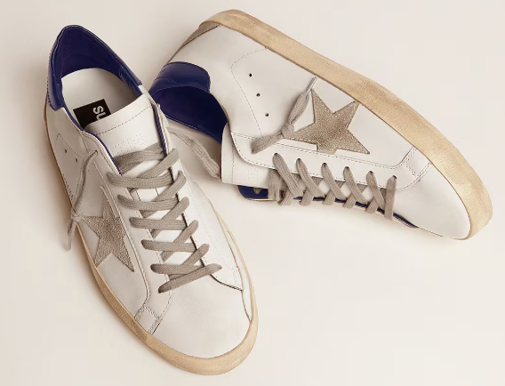 Super-Star with a suede star and blue reinforcement 43