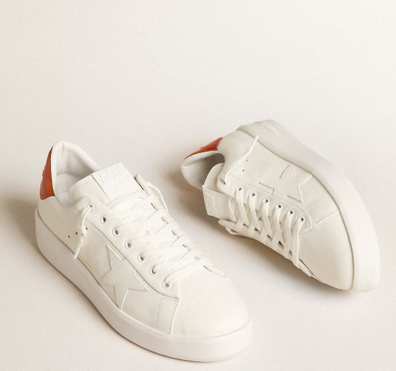 Purestar with a white leather star and orange reinforcement