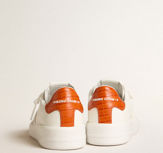 Purestar with a white leather star and orange reinforcement