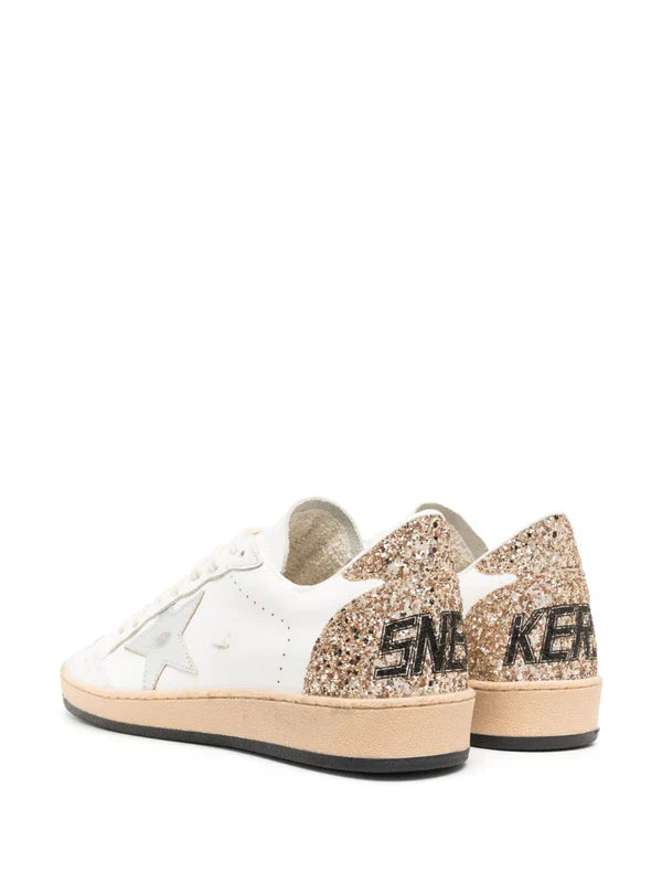 Ball Star Low Sneakers with Glitter