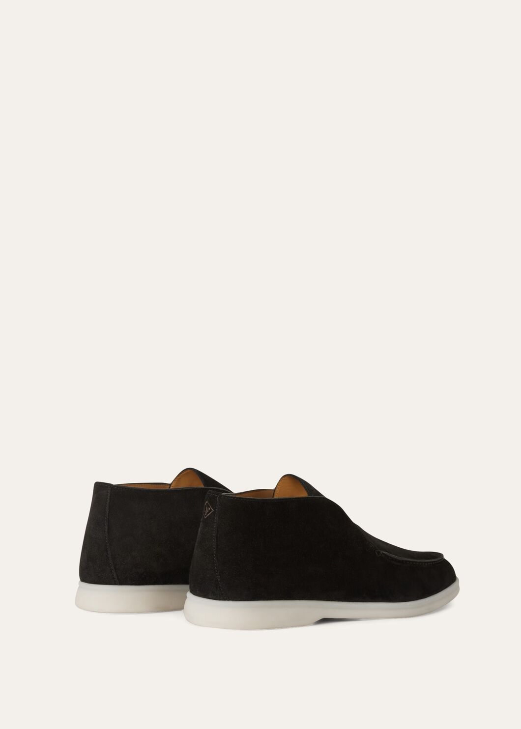 Open Walk Boots in Black Suede