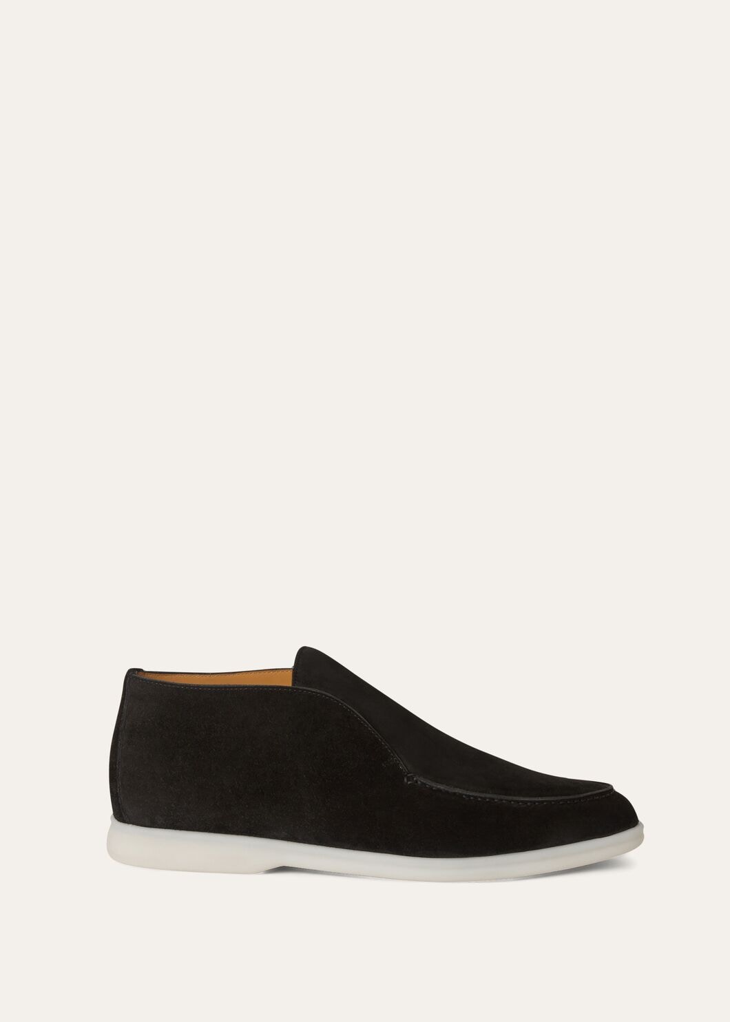 Open Walk Boots in Black Suede