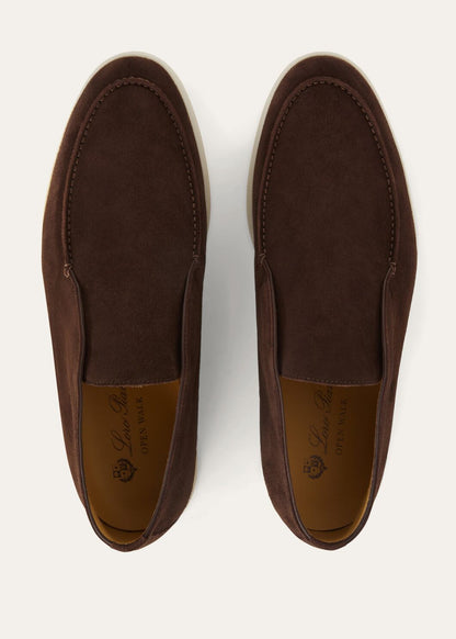 Open Walk Boots in Chocolate Suede