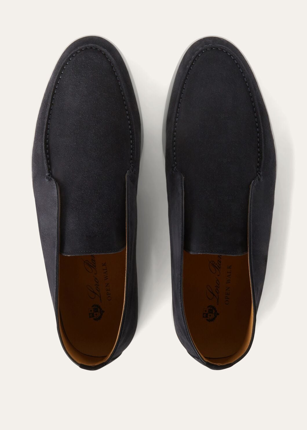 Open Walk Boots in Navy Suede