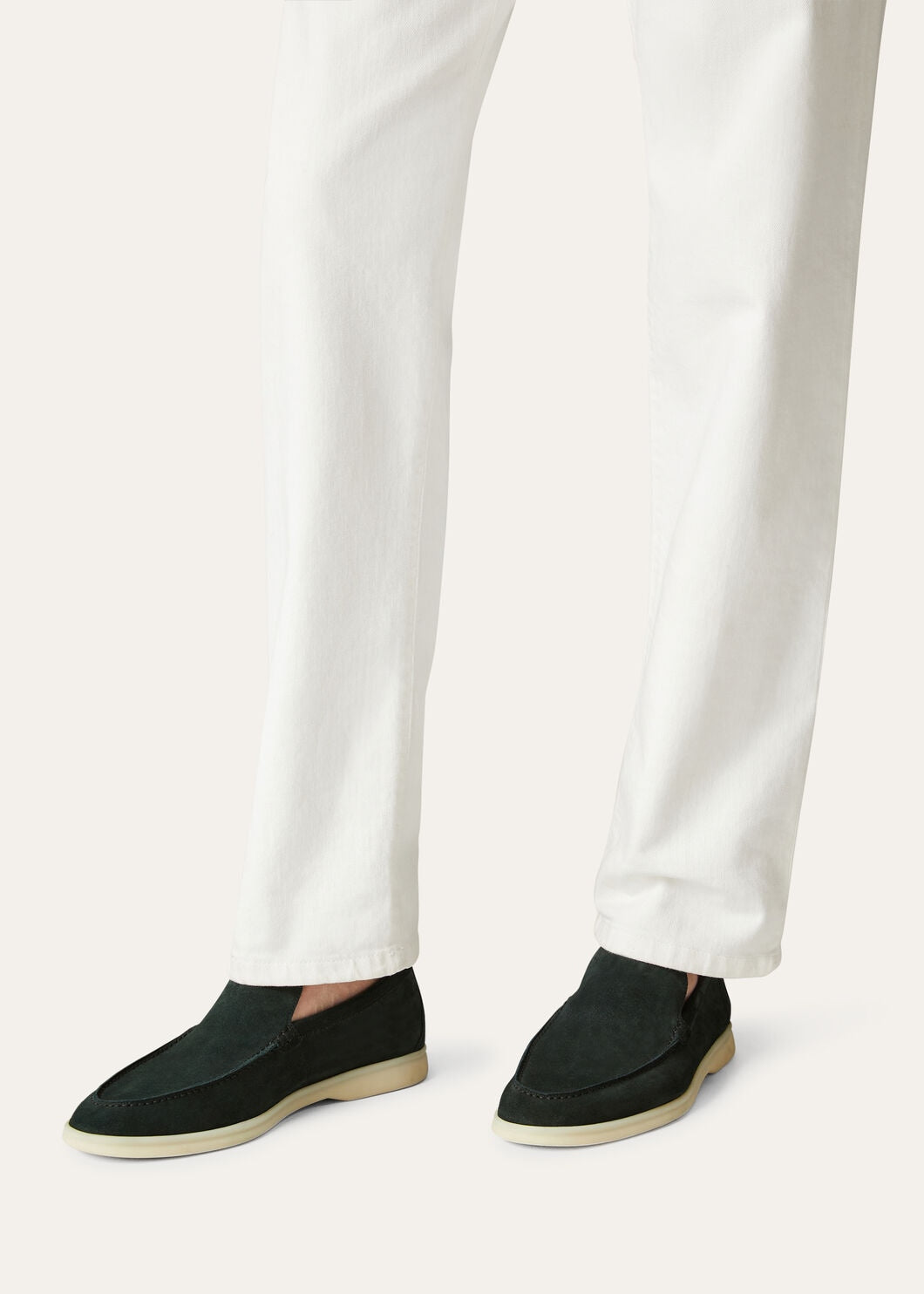 Summer Walk in Dark Green Suede for Men