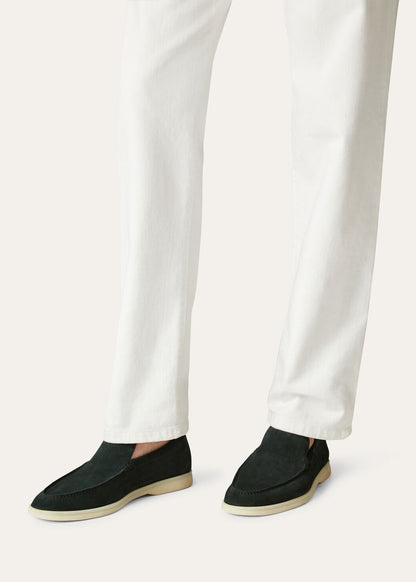 Summer Walk in Dark Green Suede for Men