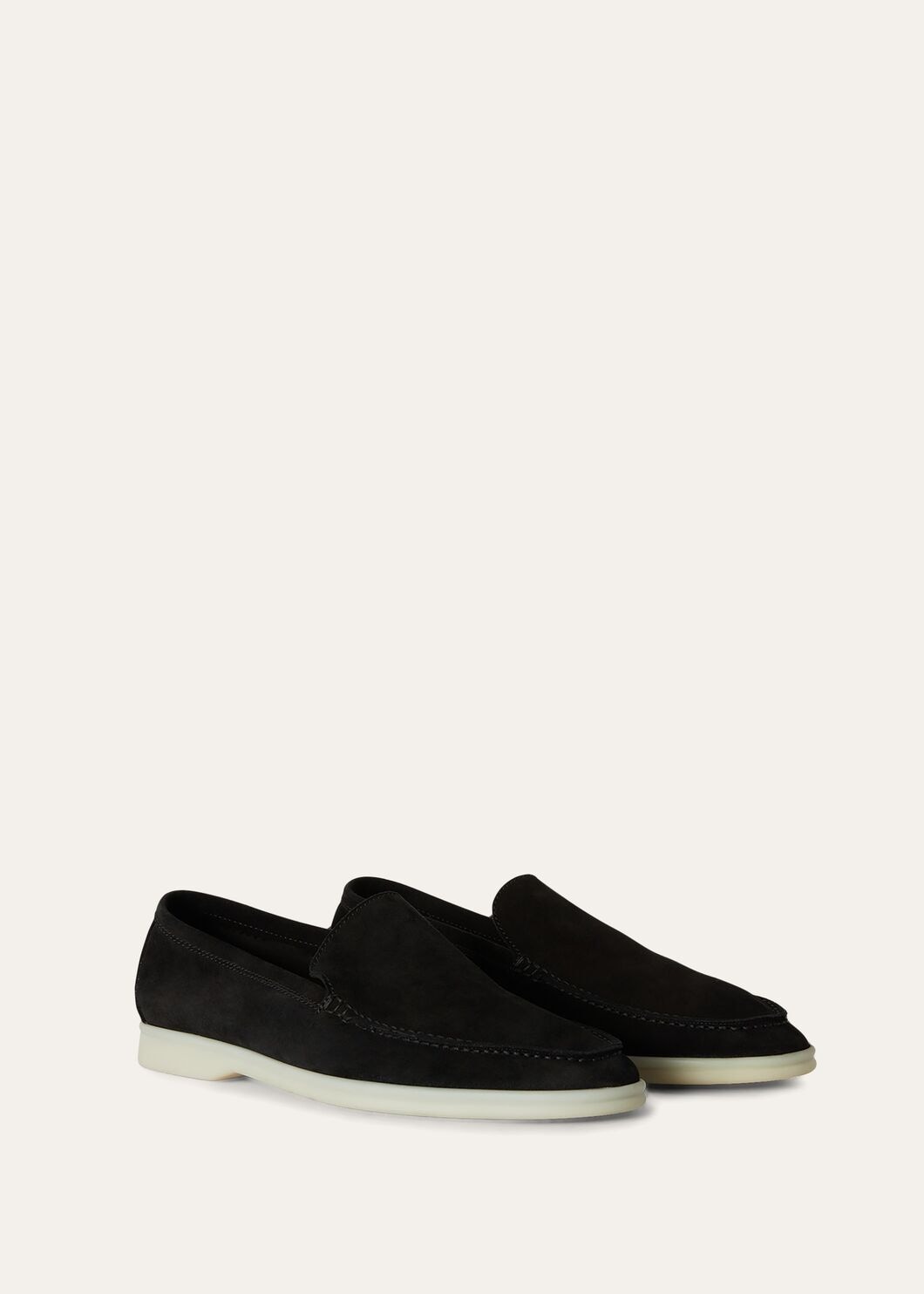 Summer Walk in Black Suede for Men