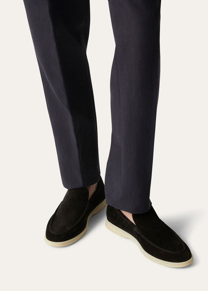 Summer Walk in Black Suede for Men