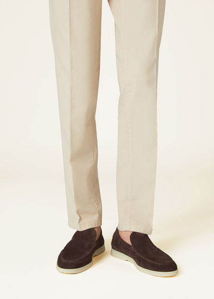 Summer Walk in Chocolate Suede for Men