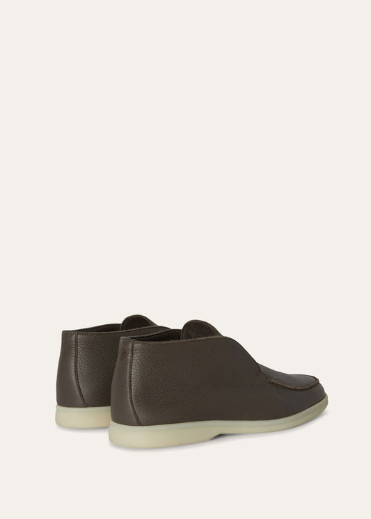 Open Walk Boots in Brown Leather