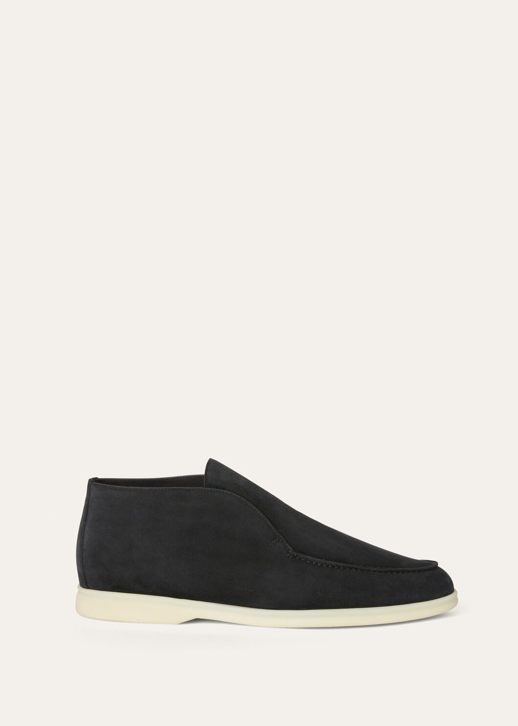 Open Walk Boots in Matte Black Suede