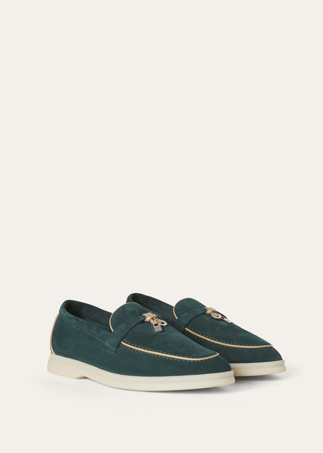 Summer Charms Walk in Emerald Black Suede