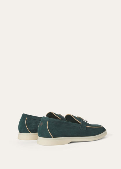 Summer Charms Walk in Emerald Black Suede