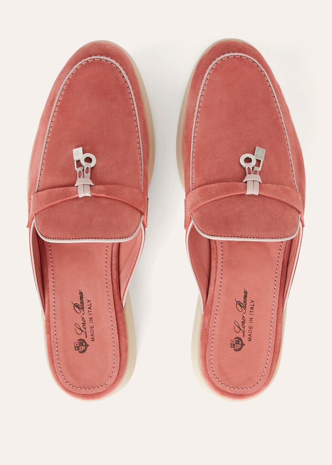 Babouche Charms Walk in Red Suede for Women