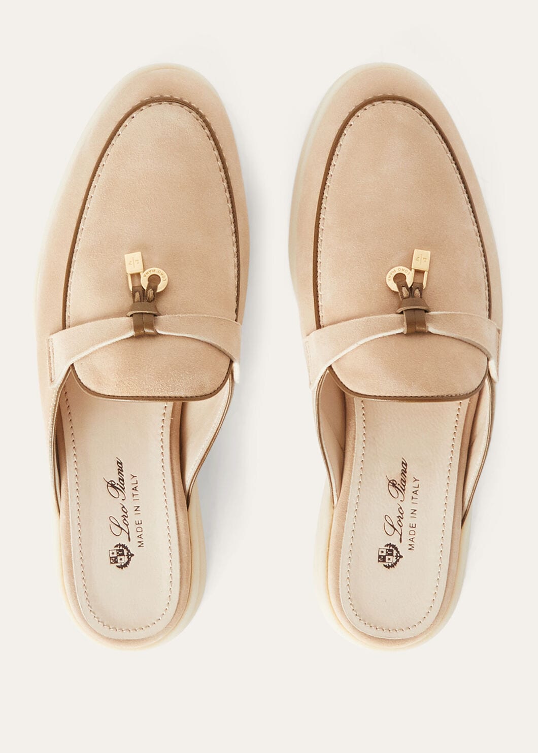 Babouche Charms Walk  in Camel Suede