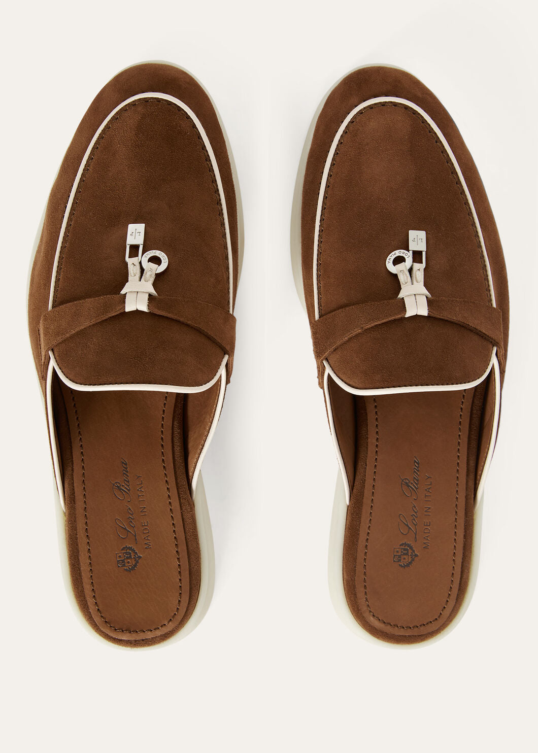 Babouche Charms Walk in Brown Suede
