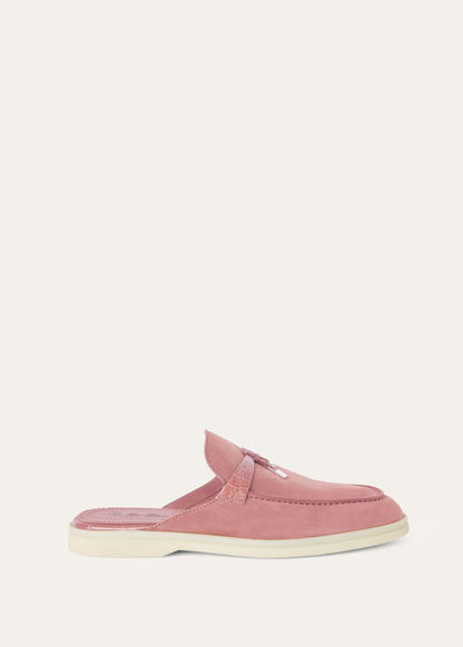 Babouche Charms Walk in Pink Suede