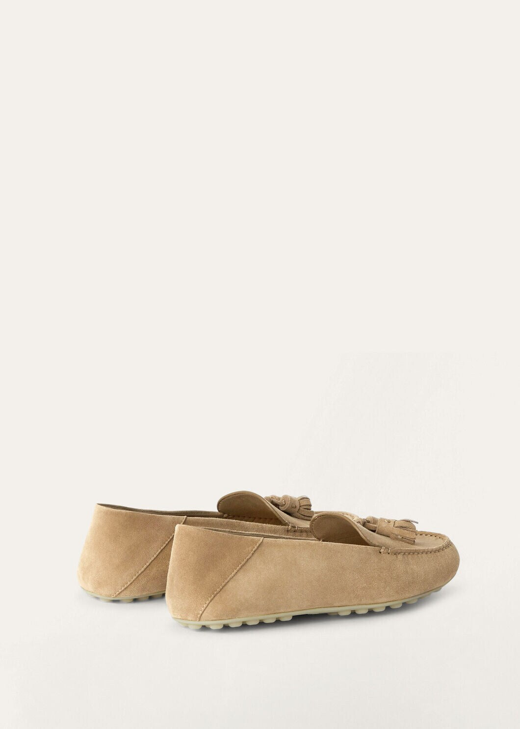 Dot Sole Walk in Beige Suede for Women