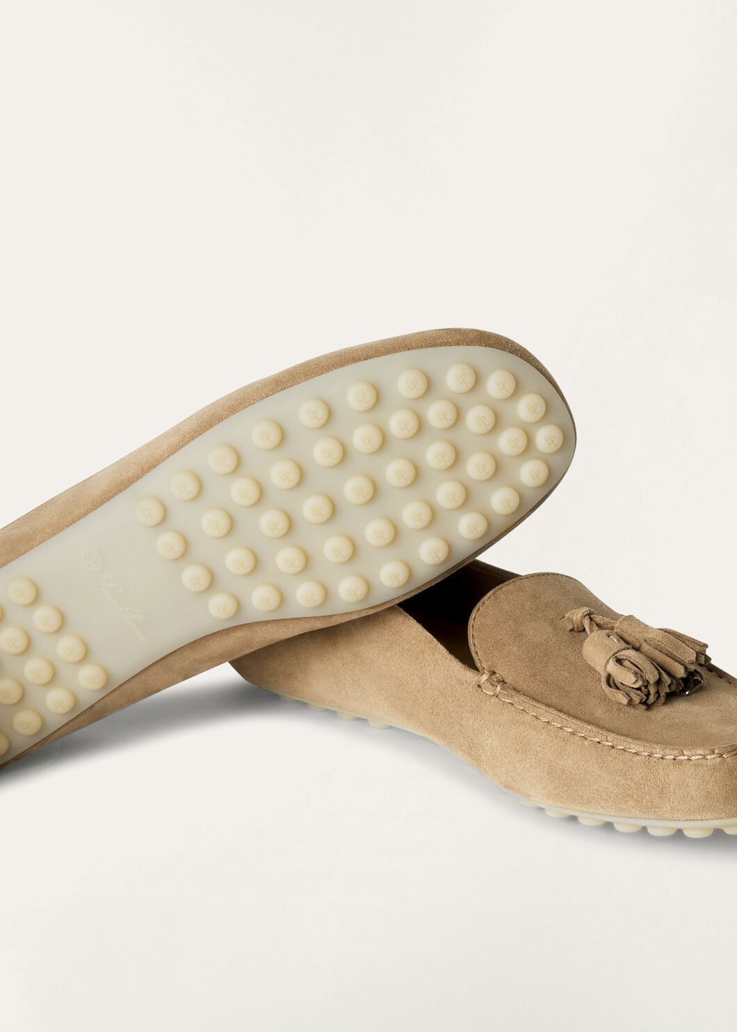 Dot Sole Walk in Beige Suede for Women