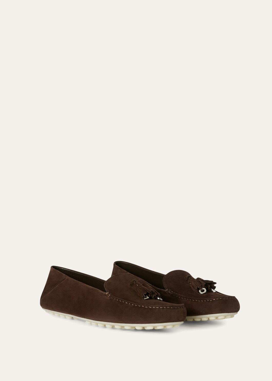 Dot Sole Walk in Chocolate Suede for Women