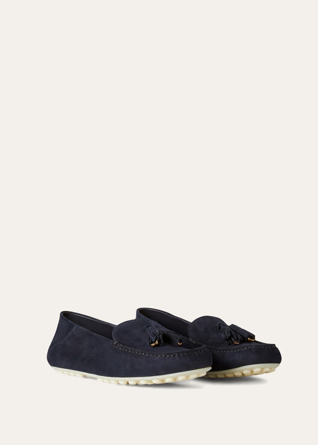 Dot Sole Walk in Navy Blue Suede for Women