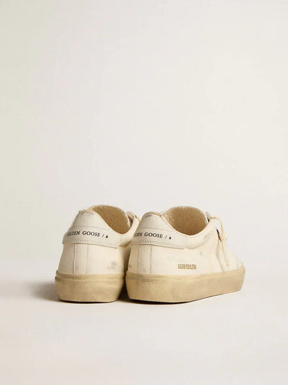 Soul Star in white nappa leather with a white leather heel tab