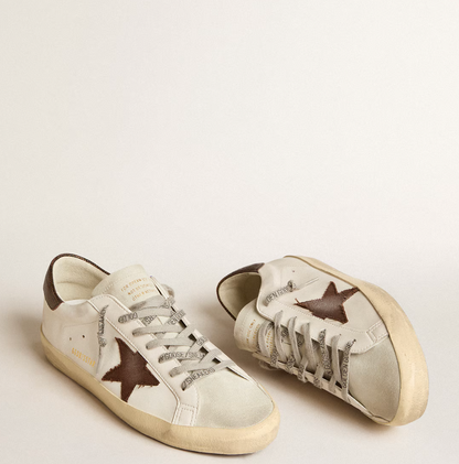 Super-Star bio-sourced with a canvas star and dark brown leather reinforcement