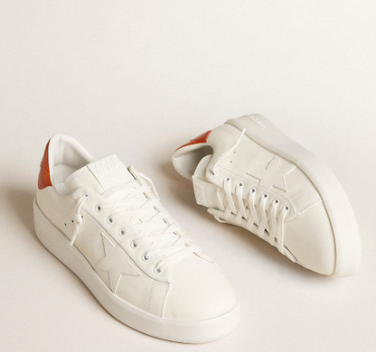 Purestar with a white leather star and orange reinforcement