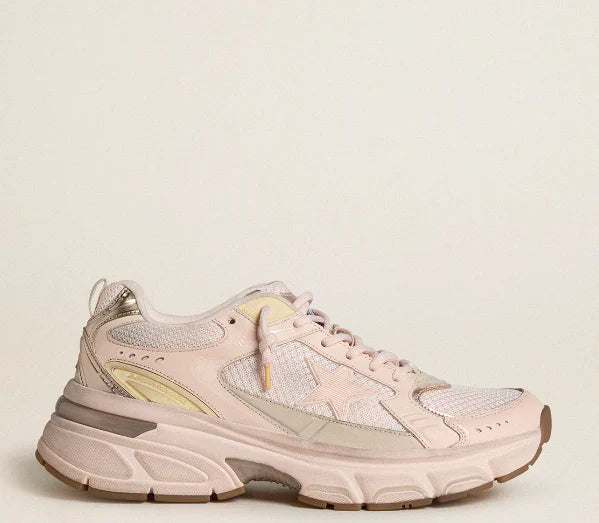 Lightstar Women in pink leather and mesh upper with a pink star