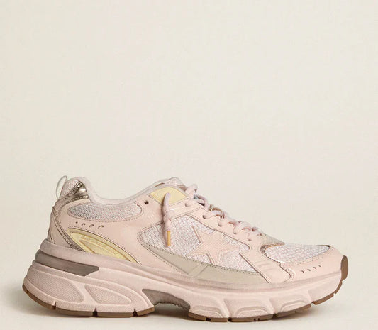 Lightstar Women in pink leather and mesh upper with a pink star