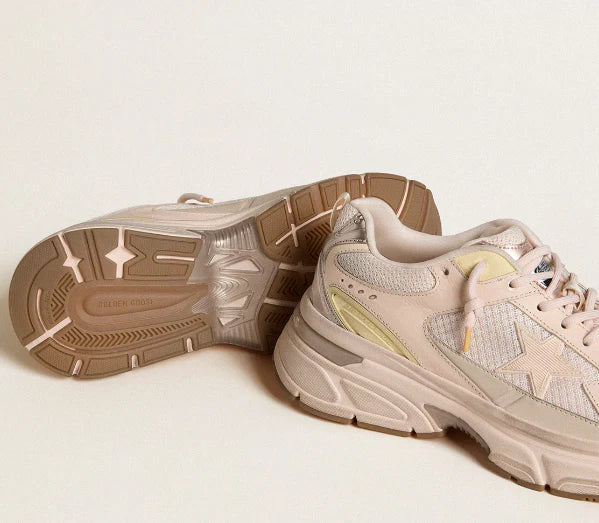 Lightstar Women in pink leather and mesh upper with a pink star
