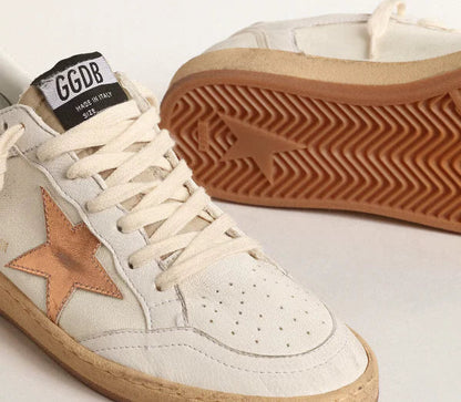 Ball Star LTD in canvas and nappa with a bronze laminated leather star