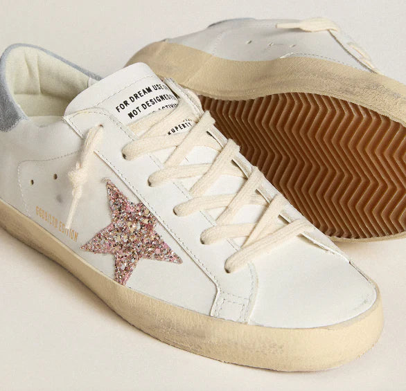 Super-Star LTD with multicolor glitter star and suede heel tab